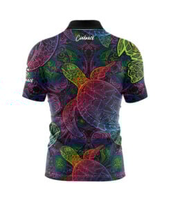Alternative view of Psychedelic Turtle Fast Track CoolWick Bowling Jersey