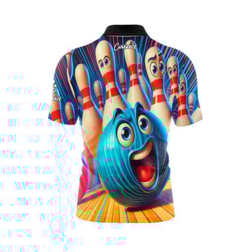 Attack of the Pins Fast Track CoolWick Bowling Jersey - Image 2