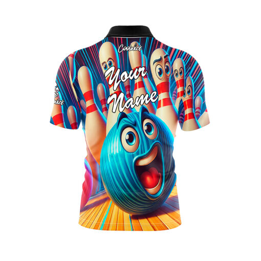 Attack of the Pins Fast Track CoolWick Bowling Jersey - Image 3