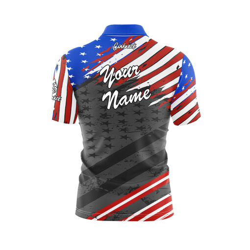 Old Glory 24 Fast Track CoolWick Bowling Jersey - Image 3