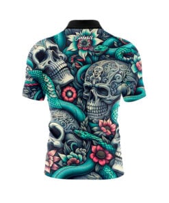 Alternative view of Skull Snakes Fast Track CoolWick Bowling Jersey