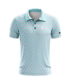 CoolWick Flamingo Everyday Button Polo