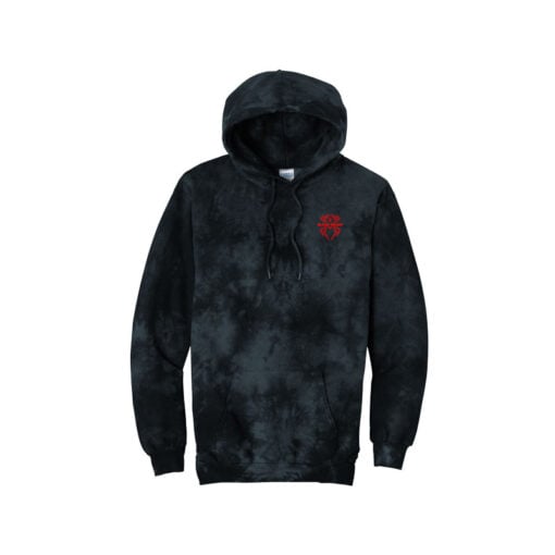 Black Widow Men’s Crystal Tie Dye Bowling Hoodie - Image 8