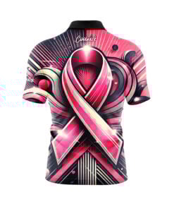 Alternative view of Pink Awareness Fast Track CoolWick Bowling Jersey