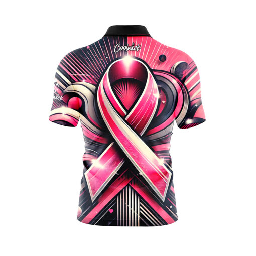 Pink Awareness Fast Track CoolWick Bowling Jersey - Image 2