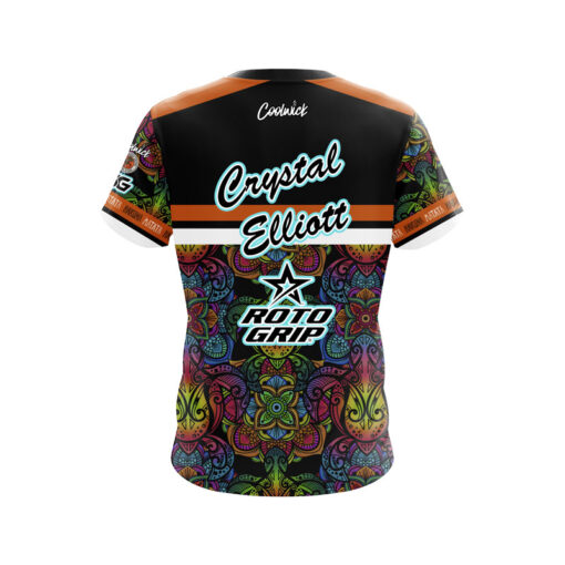 Roto Grip Crystal Elliott Psychedelic Turtles CoolWick Bowling Jersey - Image 2