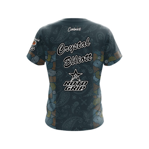 Roto Grip Crystal Elliott Tribal Paisley CoolWick Bowling Jersey - Image 2