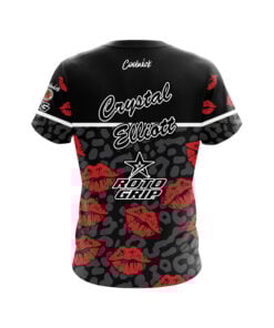 Alternative view of Roto Grip Crystal Elliott Leopard Kisses CoolWick Bowling Jersey