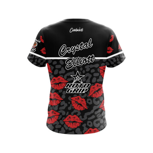 Roto Grip Crystal Elliott Leopard Kisses CoolWick Bowling Jersey - Image 2