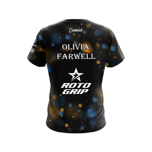 Roto Grip Olivia Farwell Blue Orange Abstract Bubbles CoolWick Bowling Jersey - Image 2