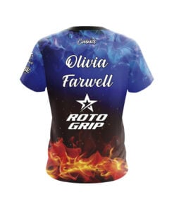 Alternative view of Roto Grip Olivia Farwell Fire and Ice CoolWick Bowling Jersey