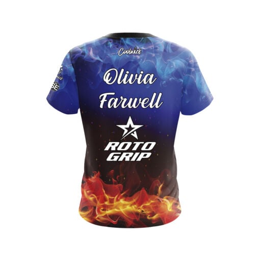 Roto Grip Olivia Farwell Fire and Ice CoolWick Bowling Jersey - Image 2