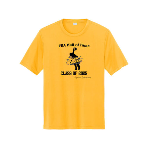 PBA Hall of Fame 2025 Sean Rash Men's CoolWick Bowling T-Shirt Yellow Black