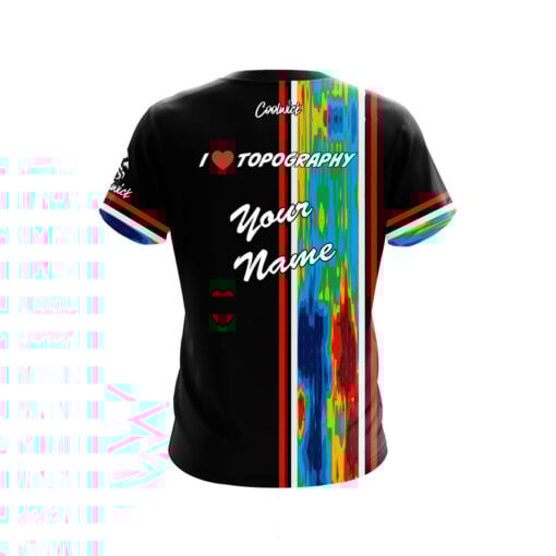 Rick Mitchell I Love Topography CoolWick Bowling Jersey - Image 2