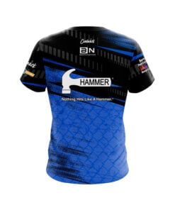 Alternative view of Hammer Barta Nation Blue Black CoolWick Bowling Jersey