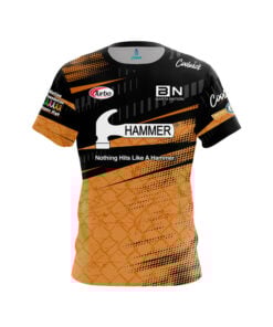 Hammer Barta Nation Orange Black CoolWick Bowling Jersey