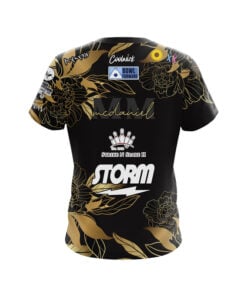 Alternative view of Storm Melanie McDaniel Gold Flower CoolWick Bowling Jersey