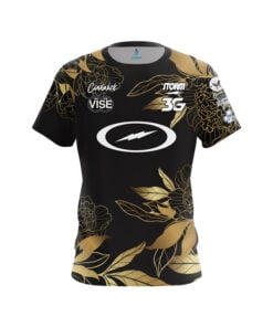 Storm Melanie McDaniel Gold Flower CoolWick Bowling Jersey