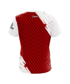 Alternative view of House Shot Red White CoolWick Bowling Jersey