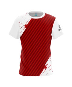 House Shot Red White CoolWick Bowling Jersey