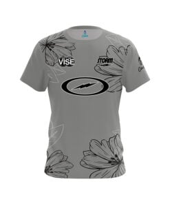 Storm Kaitlyn Stull Grey Flowers CoolWick Bowling Jersey