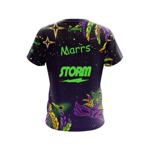Storm Jerry Marrs Mardi Gras CoolWick Bowling Jersey - Image 2