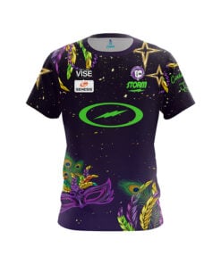 Storm Jerry Marrs Mardi Gras CoolWick Bowling Jersey
