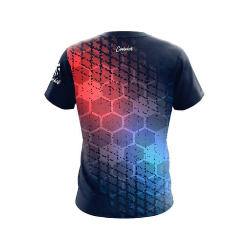 Grunge Sport Hex CoolWick Bowling Jersey - Image 2