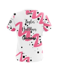 Alternative view of 900 Global Taylor Bulthuis Pink Zig Zags CoolWick Bowling Jersey