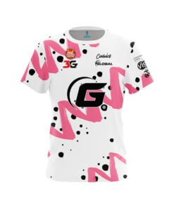 900 Global Taylor Bulthuis Pink Zig Zags CoolWick Bowling Jersey