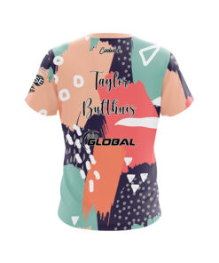Alternative view of 900 Global Taylor Bulthuis Coral Doodle CoolWick Bowling Jersey