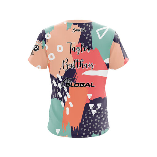 900 Global Taylor Bulthuis Coral Doodle CoolWick Bowling Jersey - Image 2