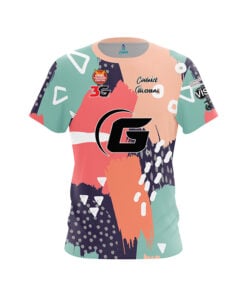 900 Global Taylor Bulthuis Coral Doodle CoolWick Bowling Jersey