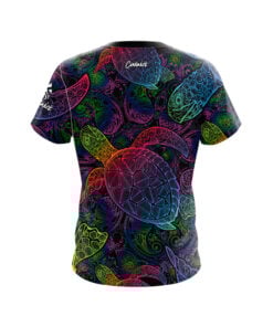 Alternative view of Psychedelic Turtle CoolWick Bowling Jersey