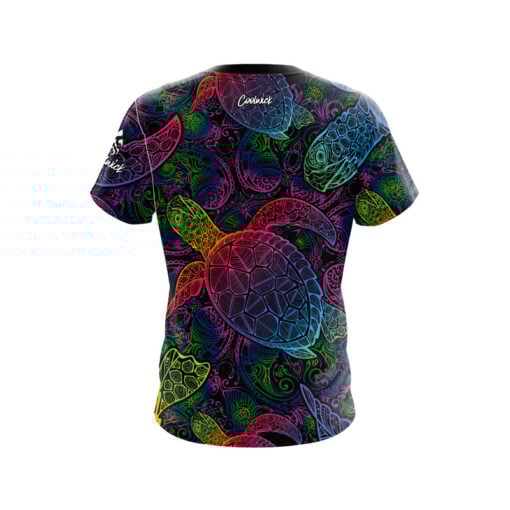 Psychedelic Turtle CoolWick Bowling Jersey - Image 2