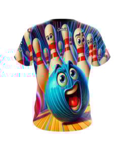 Alternative view of Attack of the Pins CoolWick Bowling Jersey