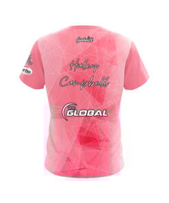 Alternative view of 900 Global Haley Campbell Pink Prism CoolWick Bowling Jersey