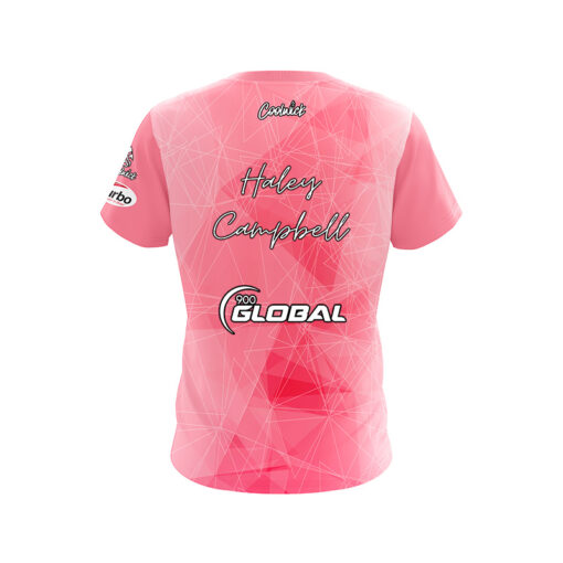 900 Global Haley Campbell Pink Prism CoolWick Bowling Jersey - Image 2