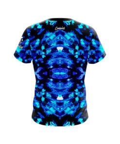Alternative view of Blue Psychedelic Funk CoolWick Bowling Jersey
