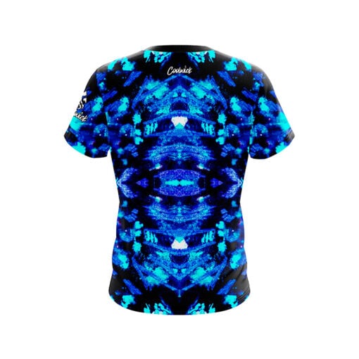 Blue Psychedelic Funk CoolWick Bowling Jersey - Image 2