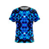 Blue Psychedelic Funk CoolWick Bowling Jersey