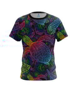 Psychedelic Turtle CoolWick Bowling Jersey