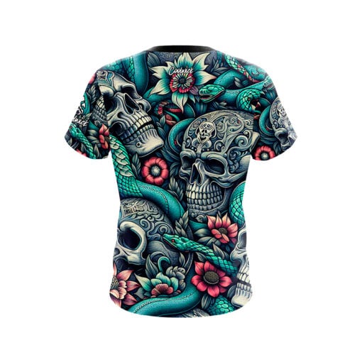 Skull Snakes CoolWick Bowling Jersey - Image 2