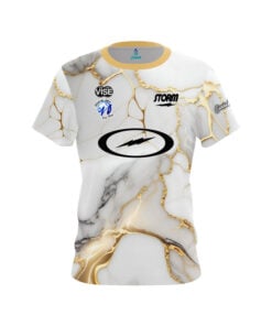 Storm Hope Gramly White Gold Marble CoolWick Bowling Jersey