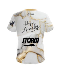 Alternative view of Storm Hope Gramly White Gold Marble CoolWick Bowling Jersey