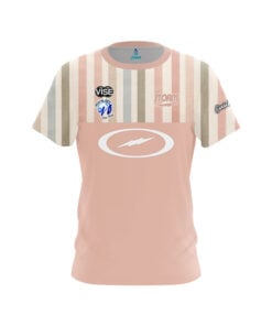 Storm Hope Gramly Pink Green Pastel Stripes CoolWick Bowling Jersey