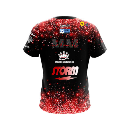 Storm Melanie McDaniel Glitter Love Red CoolWick Bowling Jersey - Image 2