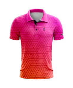 CoolWick Sunset Stripes Everyday Button Polo