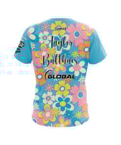 Alternative view of 900 Global Taylor Bulthuis Retro Flowers CoolWick Bowling Jersey