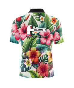 Alternative view of Hammer Lei Quick Ship CoolWick Sash Zip Bowling Jersey